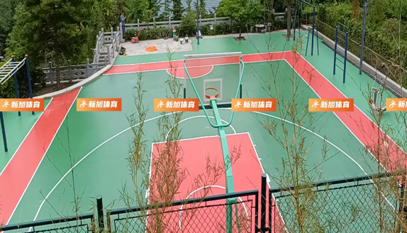 山東濟南硅pu籃球場