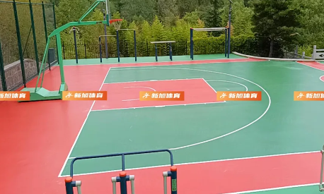 山東旅游區籃球場完工